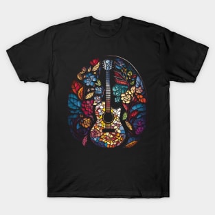 Funny Guitar Gift Retro Vintage Music Guitar T-Shirt